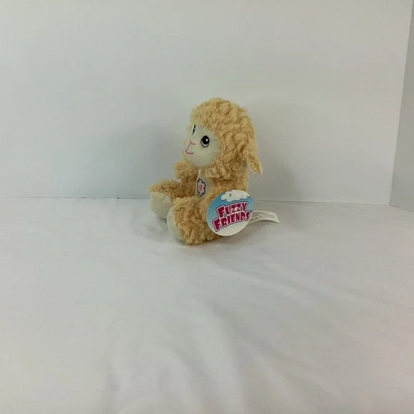 Fuzzy Friends Lamb Sheep Stuffed Plush Animal Toy 6” Soft With Tag Farm Flower - Picture 2 of 11